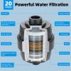 imageHibbent All Metal Shower Head 10 High Pressure Rainfall Shower Head Showerhead Combo Handheld Shower Wand 12 Adjustable Curved Shower Extension Arm 71 Hose Shower Head Holder ChromeOil Rubbed Bronze