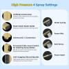 imageHibbent All Metal Shower Head 10 High Pressure Rainfall Shower Head Showerhead Combo Handheld Shower Wand 12 Adjustable Curved Shower Extension Arm 71 Hose Shower Head Holder ChromeBrushed Gold