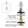 imageHibbent Extra Thick Toilet Wax Ring Toilet Bowl Wax Seal Kit with Closet Bolts PE Flange and Extra Retainers Thick Wax Ring Gasket for 3inch4inch Waste lineGas Odor and Watertight SealThick1 PACK