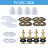 imageHibbent Extra Thick Toilet Wax Ring Toilet Bowl Wax Seal Kit with Closet Bolts PE Flange and Extra Retainers Thick Wax Ring Gasket for 3inch4inch Waste lineGas Odor and Watertight SealThick2 PACK
