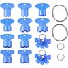 imageHibbent 10 Pieces Cache Faucet Aerator Key Aerator Wrench with a Ring for Easy Storage Removal Wrench Tool for M165 M185 M215 M225 M24 5 Set Pack of 24 PACK