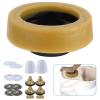 imageHibbent Extra Thick Toilet Wax Ring Toilet Bowl Wax Seal Kit with Closet Bolts PE Flange and Extra Retainers Thick Wax Ring Gasket for 3inch4inch Waste lineGas Odor and Watertight SealThick1 PACK