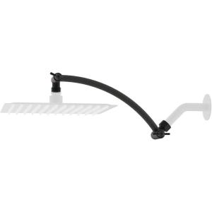 imageHibbent All Metal 16 Shower Head Extension Arm Solid Brass Flexible Height ampamp Angle Adjustable Shower Arm Extender with Lock Joint Universal Connection Stainless Steel Pipe Height Extending ChromeOil Rubbed Bronze