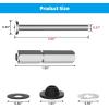 imageHibbent 2 PCS Universal Toilet Seat Bolts Kit Heavy Duty Stainless Steel Toilet Bolts with Extra Long Downlock Nuts Rubber Washers Gaskets Easy to Install Bathroom Toilet Repair ScrewBrushed Nickel