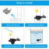 imageHibbent 2 Pack 2Inch Toilet Flapper Replacement Compatible with American Standard 73811292000070A Universal Flapper and Chain with Float 2Inch Flush ValvesMatte Black