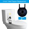 imageHibbent 2 Pack 2Inch Toilet Flapper Replacement Compatible with American Standard 73811292000070A Universal Flapper and Chain with Float 2Inch Flush ValvesMatte Black