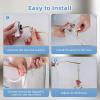 imageHibbent 2 Pack Metal Toilet Handle Replacement Compatible with TOTO THU068CP Trip Lvr for St743S Brass Handle Trip Lever Side Mount Toilet Tank Flush Lever ChromeWhite