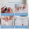 imageHibbent 2 Pack Metal Toilet Handle Replacement Compatible with TOTO THU068CP Trip Lvr for St743S Brass Handle Trip Lever Side Mount Toilet Tank Flush Lever ChromeChrome