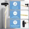imageHibbent 2 Pack Metal Toilet Handle Replacement Compatible with TOTO THU068CP Trip Lvr for St743S Brass Handle Trip Lever Side Mount Toilet Tank Flush Lever ChromeMatte Black