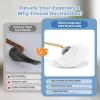 imageHibbent 2 Pack Metal Toilet Handle Replacement Compatible with TOTO THU068CP Trip Lvr for St743S Brass Handle Trip Lever Side Mount Toilet Tank Flush Lever ChromeWhite