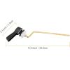imageHibbent 2 Pack Universal Side Mount Toilet Handle AngleMount Adjustable Trip Lever Tank Flush Lever Replacement Handle with 2 Pieces Stainless Steel Flapper Chains for Most Side Mount ToiletsChromeOil Rubbed Bronze