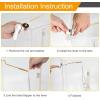 imageHibbent 2 Pack Universal Side Mount Toilet Handle AngleMount Adjustable Trip Lever Tank Flush Lever Replacement Handle with 2 Pieces Stainless Steel Flapper Chains for Most Side Mount ToiletsChromeWhite