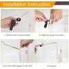imageHibbent 2 Pack Universal Side Mount Toilet Handle AngleMount Adjustable Trip Lever Tank Flush Lever Replacement Handle with 2 Pieces Stainless Steel Flapper Chains for Most Side Mount ToiletsChromeOil Rubbed Bronze