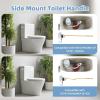 imageHibbent Toilet Handle Replacement Compatible with TOTOTHU004CP Trip Lvr for ST701 CST854 CST884Side Mount Toilet Flush Handle Flush Tank Lever ChromeChrome