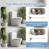 imageHibbent Toilet Handle Replacement Compatible with TOTOTHU004CP Trip Lvr for ST701 CST854 CST884Side Mount Toilet Flush Handle Flush Tank Lever ChromeWhite