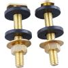 imageHibbent Toilet Wax Ring Kit Toilet Bowl Wax Ring with Brass Closet Bolts Bolt Caps PE Flange and Extra Retainers Thick Wax Ring Gasket for Toilet Bowl Gas Odor and Watertight Seal