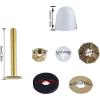 imageHibbent Toilet Wax Ring Kit Toilet Bowl Wax Ring with Brass Closet Bolts Bolt Caps PE Flange and Extra Retainers Thick Wax Ring Gasket for Toilet Bowl Gas Odor and Watertight Seal