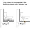imageHibbent Toilet Wax Ring Kit Toilet Bowl Wax Ring with Brass Closet Bolts Bolt Caps PE Flange and Extra Retainers Thick Wax Ring Gasket for Toilet Bowl Gas Odor and Watertight Seal