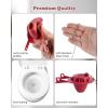 imageHibbent Universal Front Mount Toilet Handle Replacement Kit with 2inch Universal Toilet Flapper Stainless Steel Flapper Chains Chrome Finish Toilet Trip Lever and Red Toilet Flapper Replacement KitMatte Black