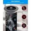 imageHibbent Upgraded 3 in 1 Kitchen Sink Drain Strainer and Stopper Combo Stainless Steel Metal Pop Up Sink Stopper AntiClogging Basket Strainer with Handle for US Standard 312 Inch DrainMatte Black