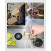 imageHibbent Upgraded 3 in 1 Kitchen Sink Drain Strainer and Stopper Combo Stainless Steel Metal Pop Up Sink Stopper AntiClogging Basket Strainer with Handle for US Standard 312 Inch DrainMatte Black