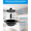 imageHibbent Upgraded 3 in 1 Kitchen Sink Drain Strainer and Stopper Combo Stainless Steel Metal Pop Up Sink Stopper AntiClogging Basket Strainer with Handle for US Standard 312 Inch DrainMatte Black
