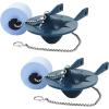 imageHibbent 2 Pack Toilet Flapper 2 Inch Toilet Tank Flapper Replacement Compatible with Kohler Flapper with Float Used in Various 2Piece ToiletsBlue Color