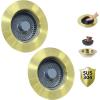 imageHibbent Upgraded 3 in 1 Kitchen Sink Drain Strainer and Stopper Combo Stainless Steel Metal Pop Up Sink Stopper AntiClogging Basket Strainer with Handle for US Standard 312 Inch DrainBrushed Gold