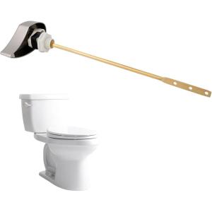 imageHibbent Toilet Handle Replacement Compatible with TOTOTHU004CP Trip Lvr for ST701 CST854 CST884Side Mount Toilet Flush Handle Flush Tank Lever ChromeBrushed Nickel