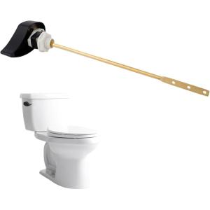imageHibbent Toilet Handle Replacement Compatible with TOTOTHU004CP Trip Lvr for ST701 CST854 CST884Side Mount Toilet Flush Handle Flush Tank Lever ChromeMatte Black