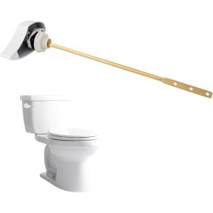 imageHibbent Toilet Handle Replacement Compatible with TOTOTHU004CP Trip Lvr for ST701 CST854 CST884Side Mount Toilet Flush Handle Flush Tank Lever ChromeWhite