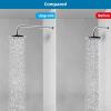 imageHibbent 16 Inch All Metal Shower Extension Arm  Extra Long With Flange Stainless Steel Rainfall Water Outlet Wall Mounted Head Extender ChromeChrome