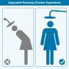 imageHibbent 16 Inch All Metal Shower Extension Arm  Extra Long With Flange Stainless Steel Rainfall Water Outlet Wall Mounted Head Extender ChromeMatte Black