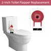 imageHibbent 2 Pack 2inch Universal Toilet Tank Flapper Long Lasting All Rubber Seal Flapper Replacement Compatible with American Standard Water Conserving High Performance Easy to Install RedRed