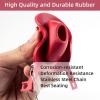 imageHibbent 2 Pack 2inch Universal Toilet Tank Flapper Long Lasting All Rubber Seal Flapper Replacement Compatible with American Standard Water Conserving High Performance Easy to Install RedRed