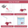 imageHibbent 2 Pack 2inch Universal Toilet Tank Flapper Long Lasting All Rubber Seal Flapper Replacement Compatible with American Standard Water Conserving High Performance Easy to Install RedRed