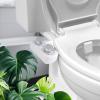 imageHibbent Bidet Attachment for Toilet Hot and Cold Water Spray NonElectric Dual Nozzle for Frontal ampamp Rear Wash Adjustable Water Pressure Control Self Cleaning Water Sprayer BlackChromeWhite