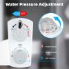 imageHibbent Bidet Attachment for Toilet Hot and Cold Water Spray NonElectric Dual Nozzle for Frontal ampamp Rear Wash Adjustable Water Pressure Control Self Cleaning Water Sprayer BlackChromeWhite