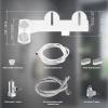 imageHibbent Bidet Attachment for Toilet Hot and Cold Water Spray NonElectric Dual Nozzle for Frontal ampamp Rear Wash Adjustable Water Pressure Control Self Cleaning Water Sprayer BlackChromeWhite