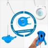 imageHibbent Large 3Inch Toilet Flapper Replacement Compatible with Gerber 99788 Water Conserving Toilet Flappers for 3 Inch Flush Valves Stainless Steel Chain High Performance Easy to Install BlueBlue