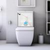 imageHibbent Large 3Inch Toilet Flapper Replacement Compatible with Gerber 99788 Water Conserving Toilet Flappers for 3 Inch Flush Valves Stainless Steel Chain High Performance Easy to Install BlueBlue
