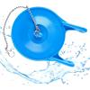 imageHibbent Large 3Inch Toilet Flapper Replacement Compatible with Gerber 99788 Water Conserving Toilet Flappers for 3 Inch Flush Valves Stainless Steel Chain High Performance Easy to Install BlueBlue