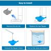 imageHibbent Large 3Inch Toilet Flapper Replacement Compatible with Gerber 99788 Water Conserving Toilet Flappers for 3 Inch Flush Valves Stainless Steel Chain High Performance Easy to Install BlueBlue