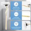 imageHibbent Metal Toilet Handle Replacement Compatible with TOTO THU068CP Trip Lvr for St743S Brass Handle Trip Lever Side Mount Toilet Flush Tank Lever ChromeWhite