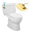 imageHibbent Metal Toilet Handle Replacement Compatible with TOTO THU068CP Trip Lvr for St743S Brass Handle Trip Lever Side Mount Toilet Flush Tank Lever ChromeGold