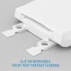 imageHibbent Potty Training Toilet Seat Builtin Magnetic Seat Lid with Cover Never Loosen and Slow Close Convertible Toilet Seat for Kids Adult and Child White ElongatedWhite