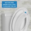 imageHibbent Potty Training Toilet Seat Builtin Magnetic Seat Lid with Cover Never Loosen and Slow Close Convertible Toilet Seat for Kids Adult and Child White ElongatedWhite