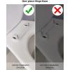 imageHibbent Premium Round Toilet Seat with Cover Quiet Close OneClick to Quick Release Easy Installation NonSlip Seat Bumpers Slow Close Toilet Seat and Cover Easy CleaningWhite ColorWhite