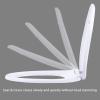 imageHibbent Premium Round Toilet Seat with Cover Quiet Close OneClick to Quick Release Easy Installation NonSlip Seat Bumpers Slow Close Toilet Seat and Cover Easy CleaningWhite ColorWhite