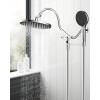imageHibbent Selfcleaning Shower Head 10 High Pressure Rainfall Showerhead Showerhead ComboHandheld Shower Head 12 Adjustable Curved Shower Extension Arm 71 Hose 2 Shower Head Holders ChromeChrome